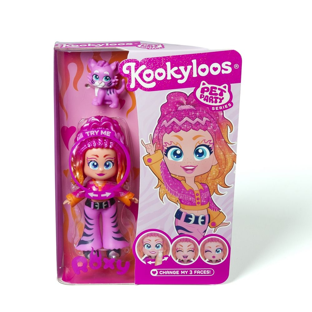 KOOKYLOOS PETS PARTY - Doll Roxy-Žaislai, Figūrėlės ir herojai-e-vaikas