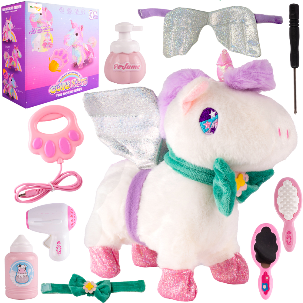 Jednorożec pluszowy z akcesoriami na baterię BO