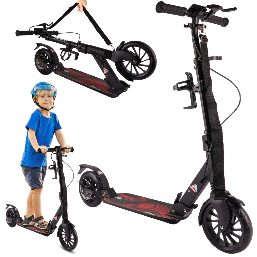 Paspirtukas su stabdžiu, dirželiu ir butelio laikikliu-Judėjimui, Paspirtukai vaikams-e-vaikas