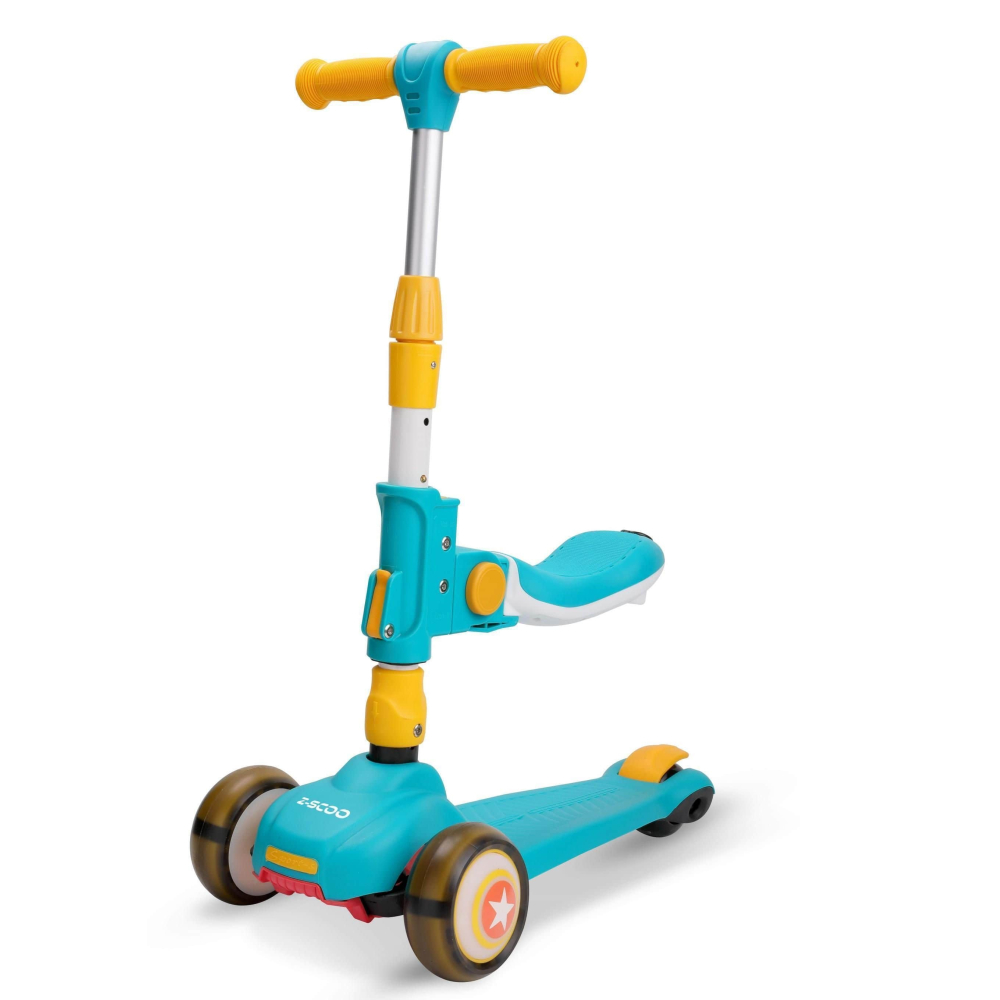 Hulajnoga z siedziskiem niebiesko- żółta