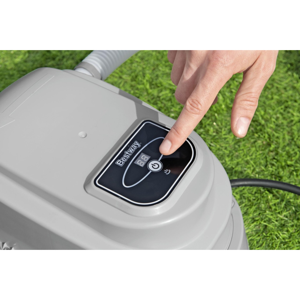 Sodo baseino vandens šildytuvas BESTWAY + jungiamosios detalės + žarna-Baseinai, Baseinų priedai-e-vaikas