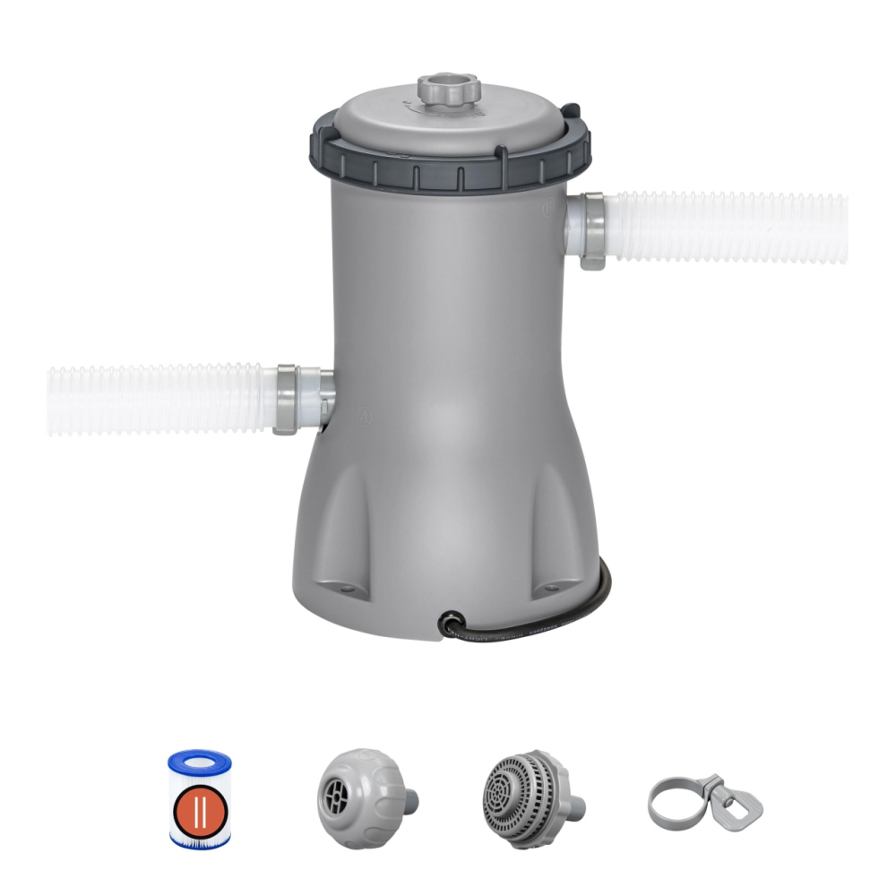 Baseino filtro siurblys BESTWAY 3028l/h + pakaitinis filtras II-Baseinai, Baseinų priedai-e-vaikas