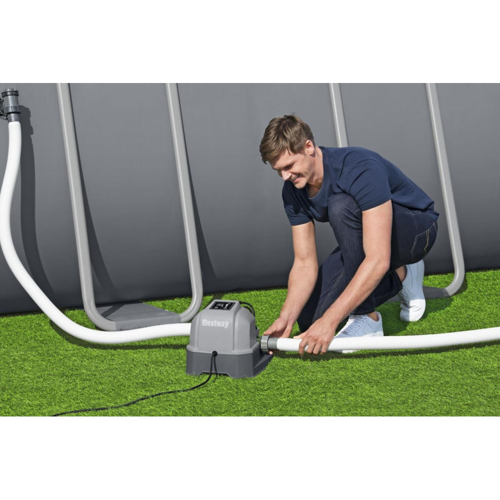 Chlorator słonej wody do basenów Generator chloru BESTWAY Czyszczenie wody + Paski testowe