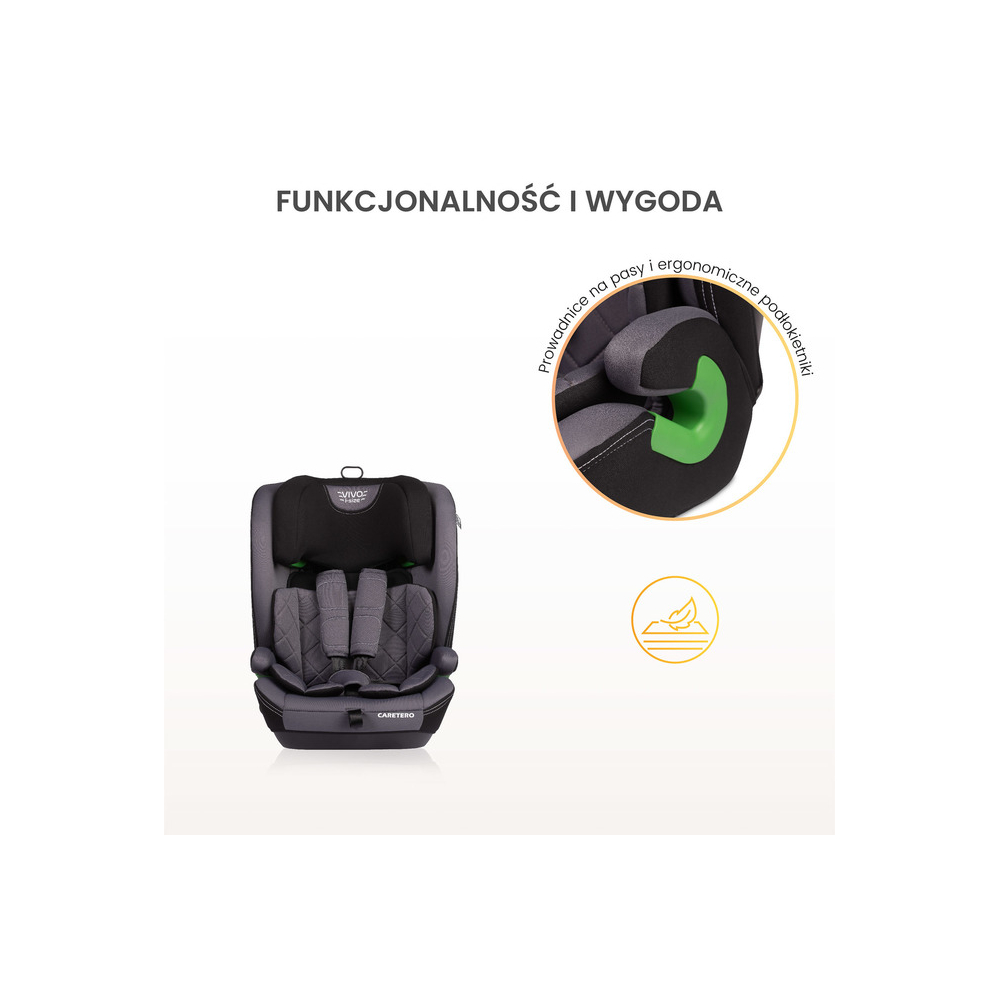 Automobilinė kėdutė Caretero VIVO I-Size, 76–150 cm, Emerald-Automobilinės kėdutės, 9-36 kg-e-vaikas