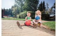 Guminių kamuolių rinkinys 4 skirtingų dydžių Beleduc (67050)-Žaislai, Lauko žaislai, Lauko žaidimai ir sporto prekės, Kamuoliai-