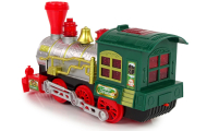 Kalėdinis lokomotyvas žibintai Garsas Žalias-Žaislai, Auto ir transporto žaislai, Traukiniai, Šventės, Kalėdos-e-vaikas