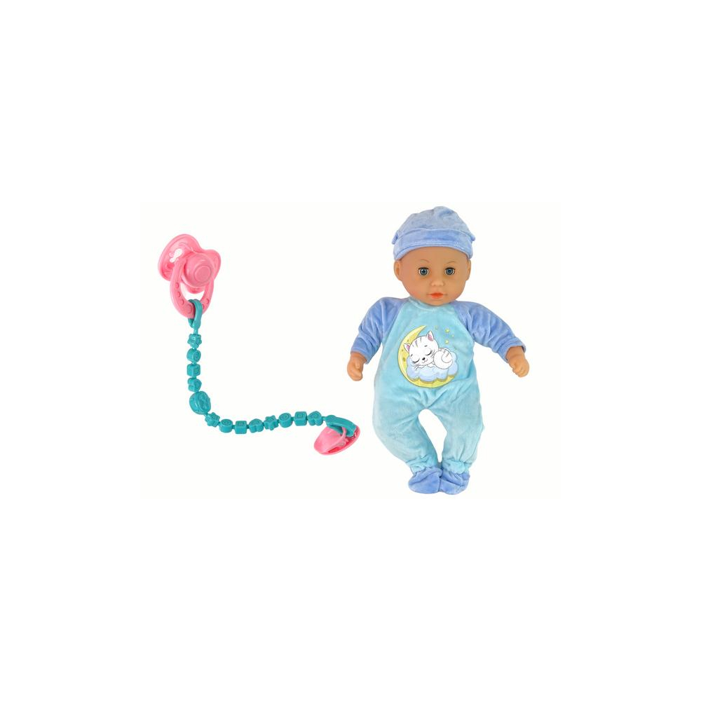 Interaktyvi lėlė kūdikis su garsais Mėlyna šliaužtinukas-Žaislai, Lėlės ir jų priedai, Lėlės-e-vaikas