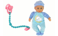 Interaktyvi lėlė kūdikis su garsais Mėlyna šliaužtinukas-Žaislai, Lėlės ir jų priedai, Lėlės-e-vaikas