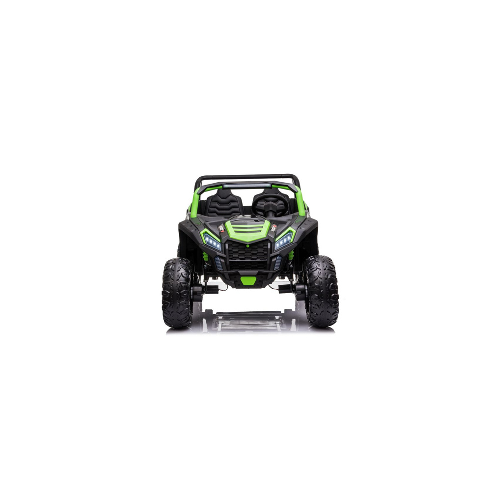Dvivietis elektromobilis A032 24V14Ah EVA, Green-Elektromobiliai vaikams, Keturračiai ir bagiai-e-vaikas