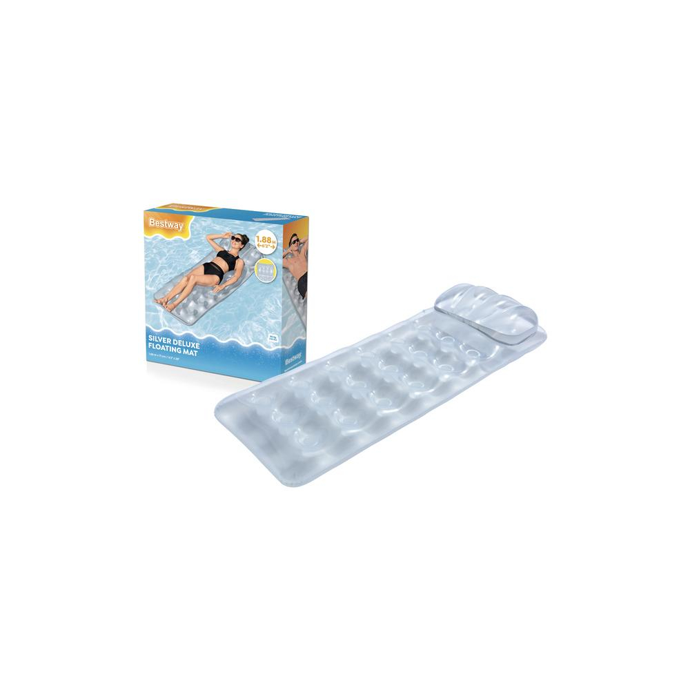 Dmuchany Materac Do Pływania Szary 188 x 71 cm Bestway 43024