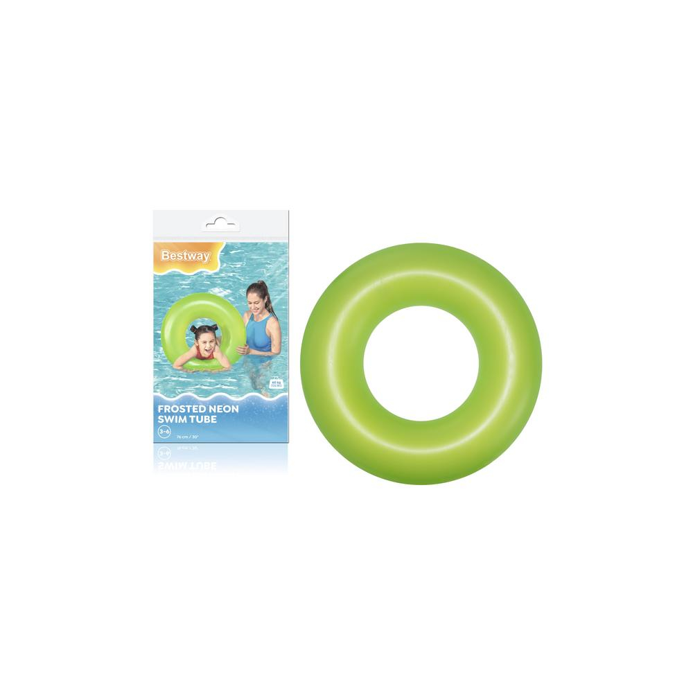 Pripučiamas plaukimo ratas 76 cm Bestway 36024 žalias-Žaislai, Lauko žaislai, Pripučiami ratai, žaislai, čiužiniai-e-vaikas