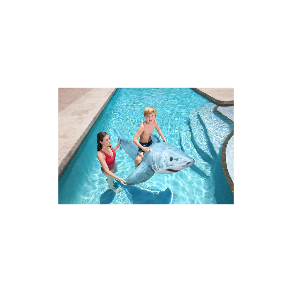 Pripučiamas čiužinys Shark 183 x 102 cm Bestway 41405-Žaislai, Lauko žaislai, Pripučiami ratai, žaislai, čiužiniai-e-vaikas