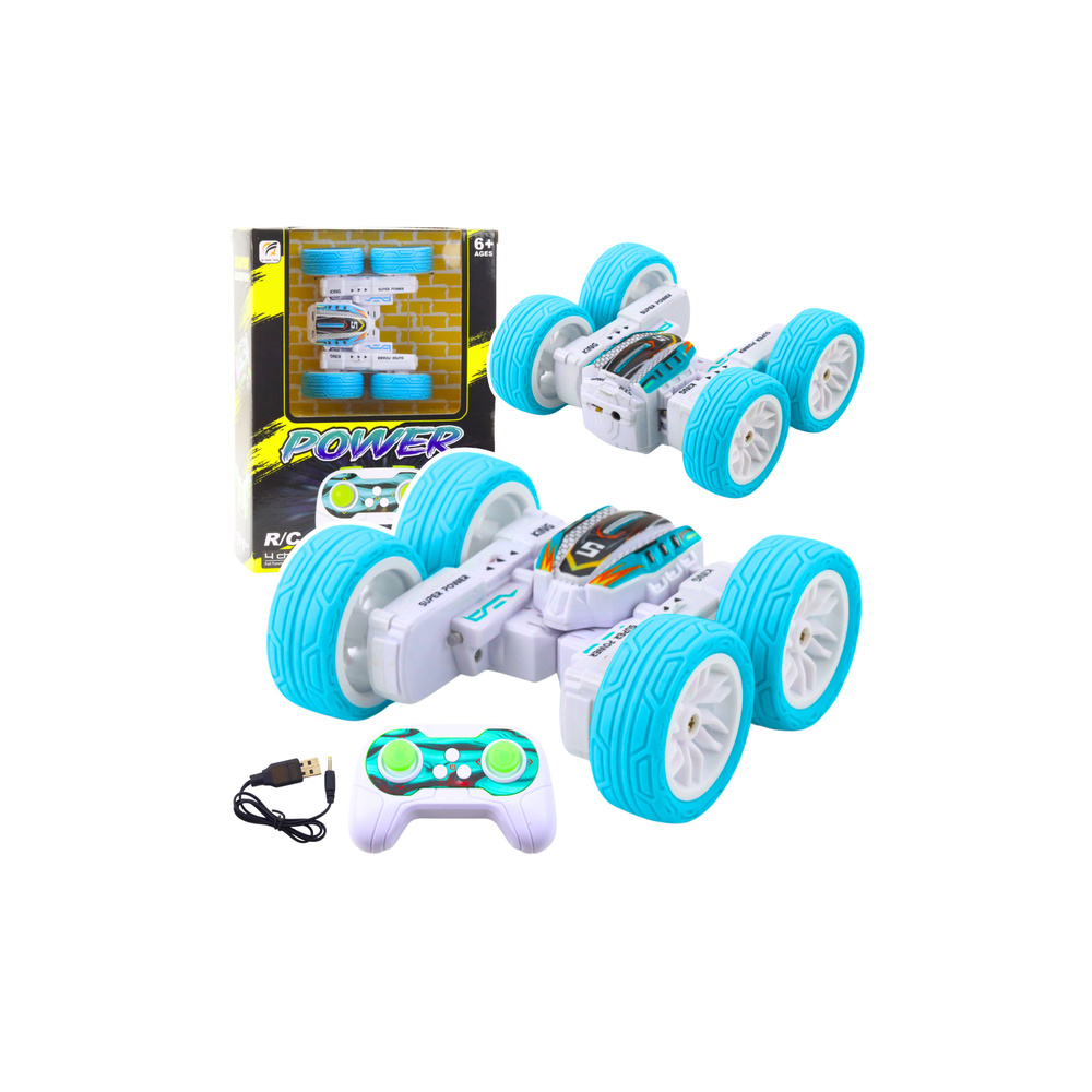 Nuotolinio valdymo akrobatinis visureigis 360° pultas mėlynas 1:32-Žaislai, Auto ir transporto žaislai, Valdomos radijo bangomis