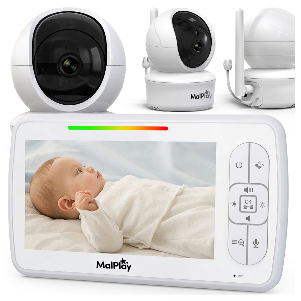 Elektroninė auklė NannyEye Vision 5,0"-Miegui, Mobilios auklės-e-vaikas