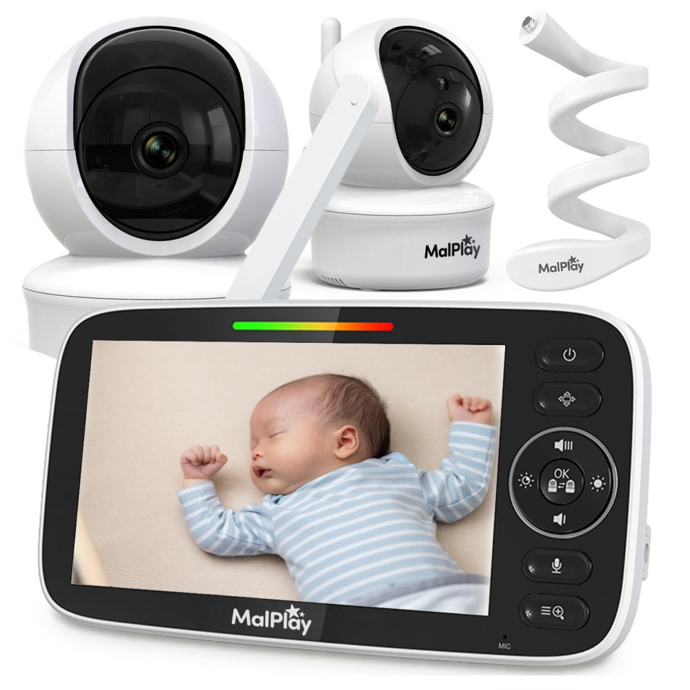Elektroninė auklė NannyEye Complex 5,0" HD-Miegui, Mobilios auklės-e-vaikas