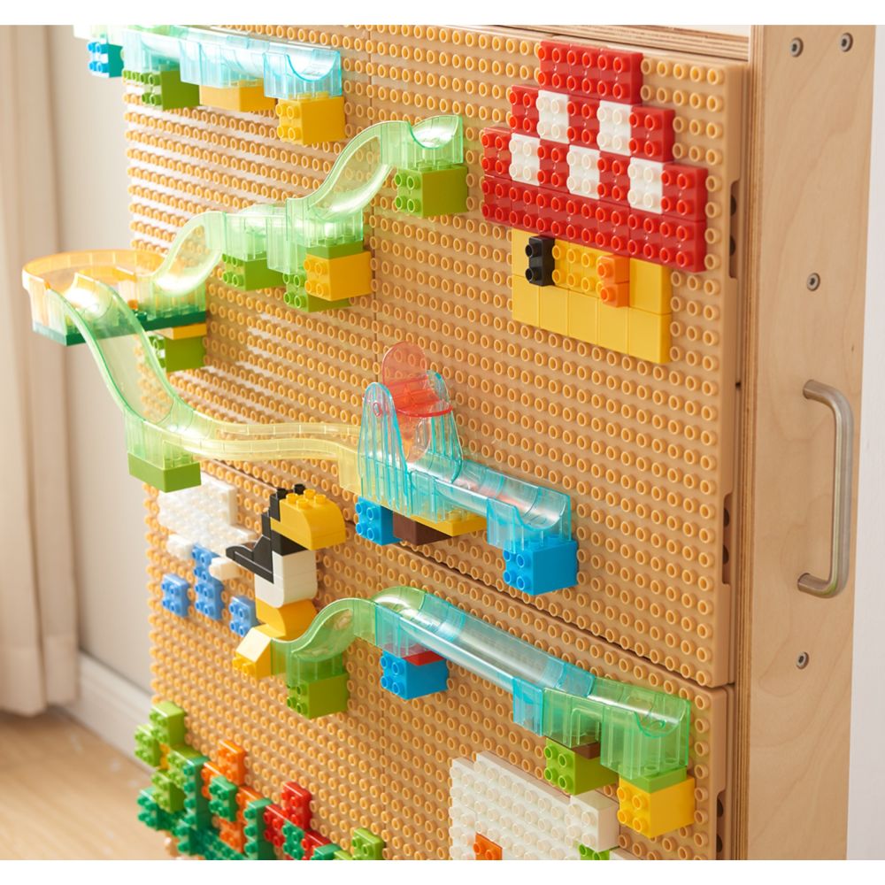 Konstruktoriaus kaladėlių rinkinys MASTERKIDZ STEM kamuoliukų kelias 359 el.