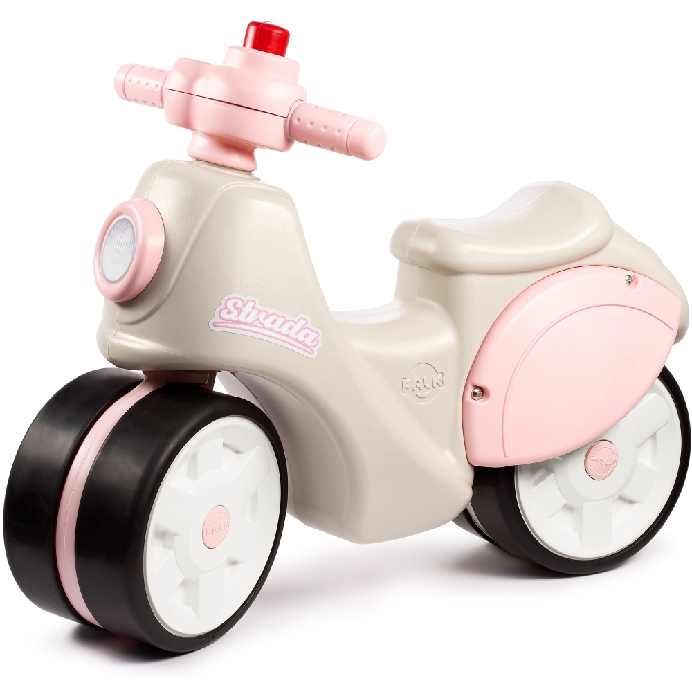 FALK Motoroleris Strada Retro Riding mergaitėms Tylios padangos nuo 1 metų-Judėjimui, Paspiriamosios mašinėlės ir jų priedai, Pa