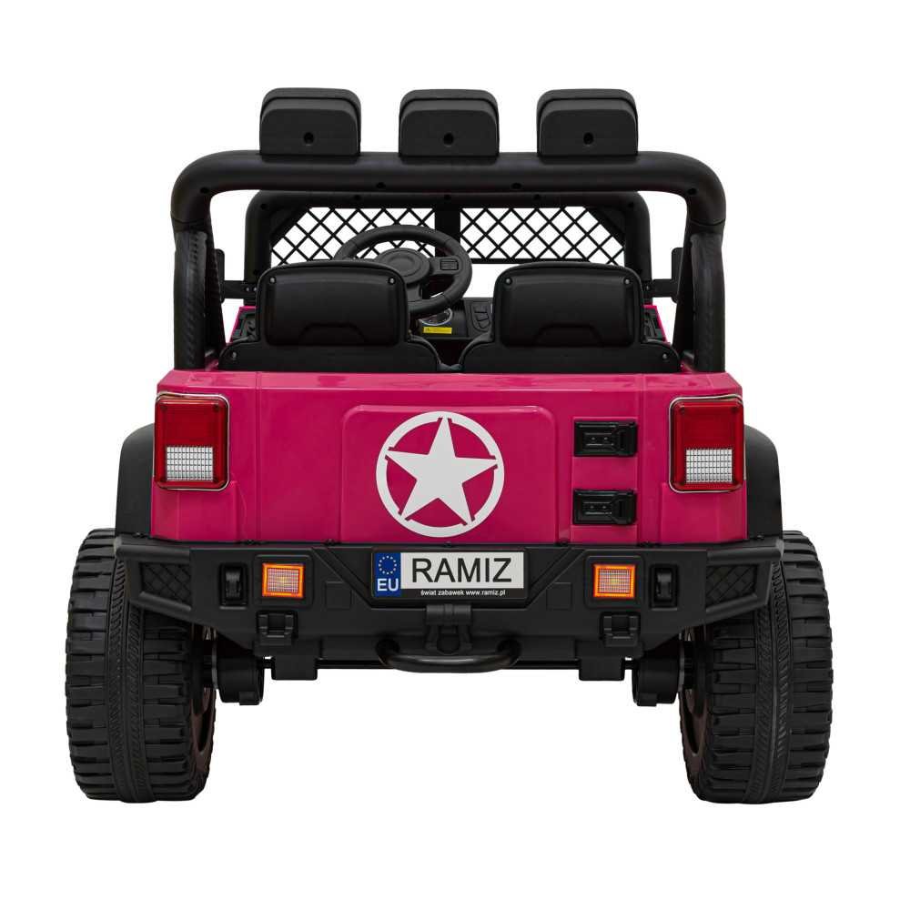 Dvivietis elektromobilis Geoland Power, Pink-Elektromobiliai vaikams, Visureigiai-e-vaikas