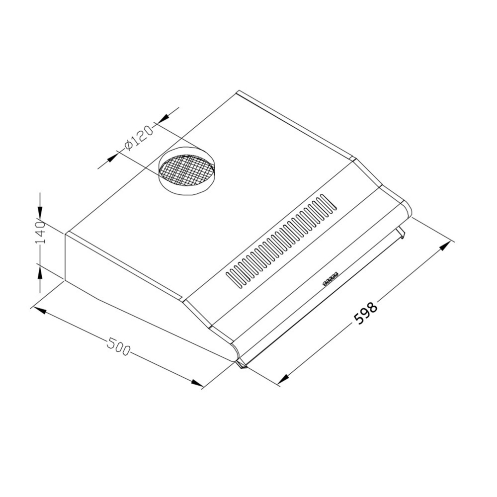 Po spintele montuojamas gartraukis Berdsen BE-10-A absorberis 60 cm, juodas-Namai, laisvalaikis, turizmas, Virtuvei-e-vaikas
