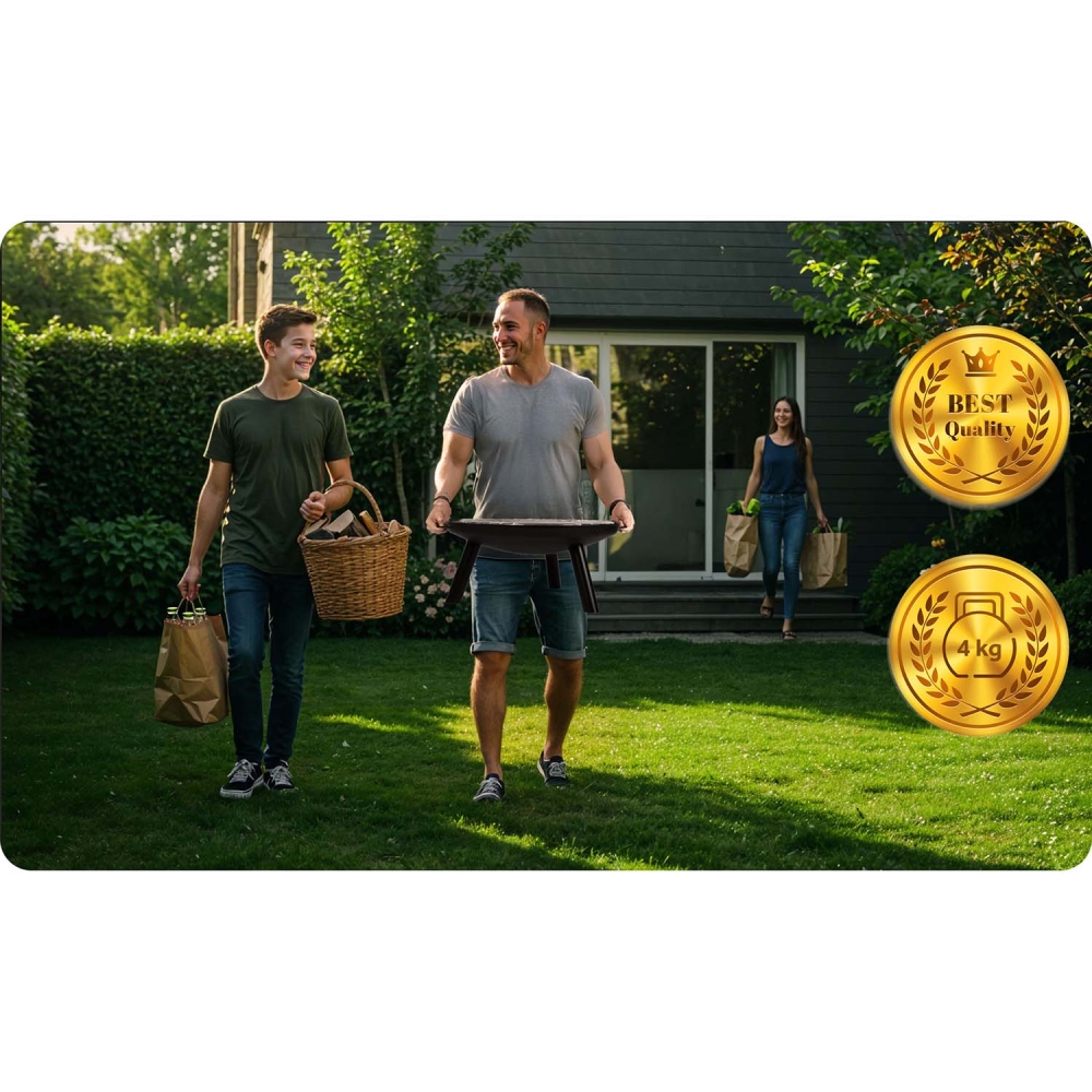 Sodo laužavietė su grotelėmis Berdsen BD-881 60 cm-Namai, laisvalaikis, turizmas, Kepsninės, laužavietės-e-vaikas