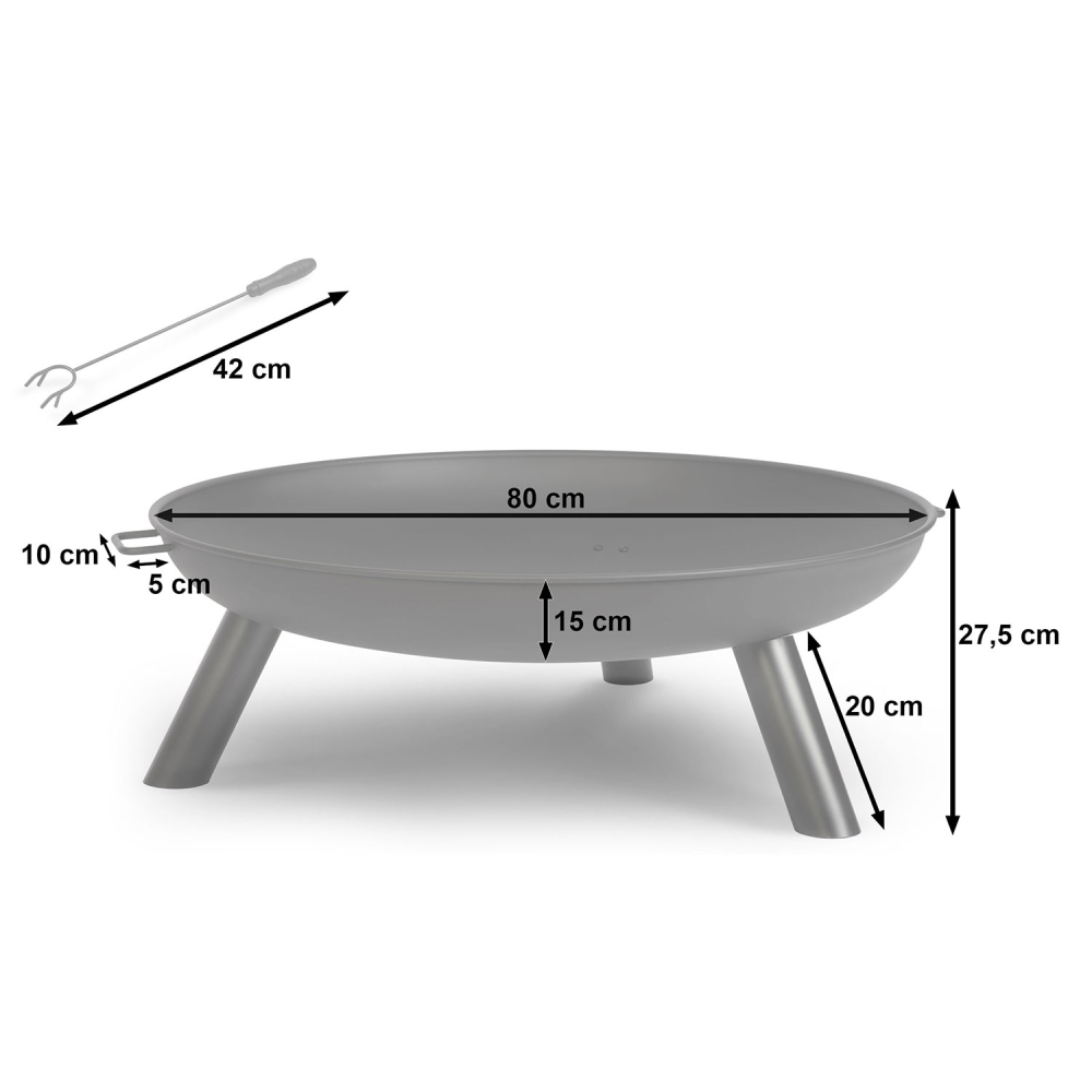 Sodo laužavietė Berdsen BD-882 80 cm-Namai, laisvalaikis, turizmas, Kepsninės, laužavietės-e-vaikas