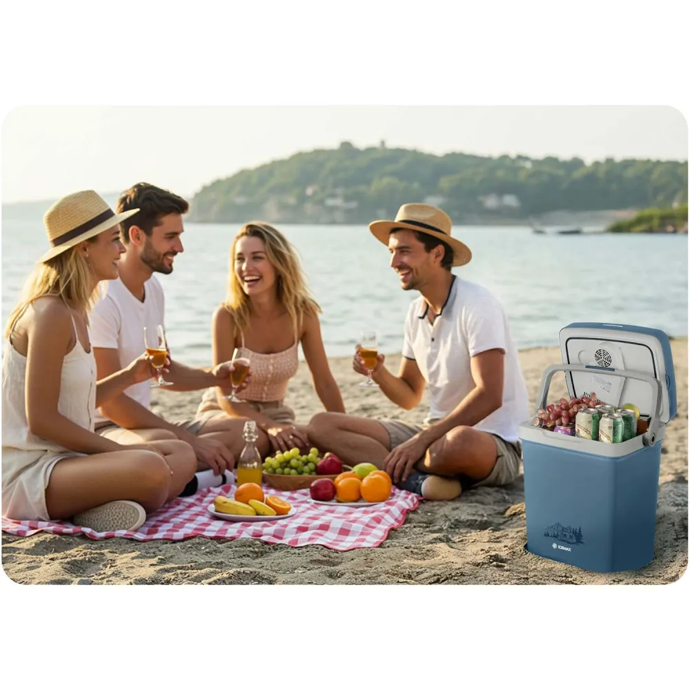 Kelioninis šaldytuvas Berdsen Icemax 26 litrų talpos ECO režimu - mėlynas-Namai, laisvalaikis, turizmas, Turizmas-e-vaikas