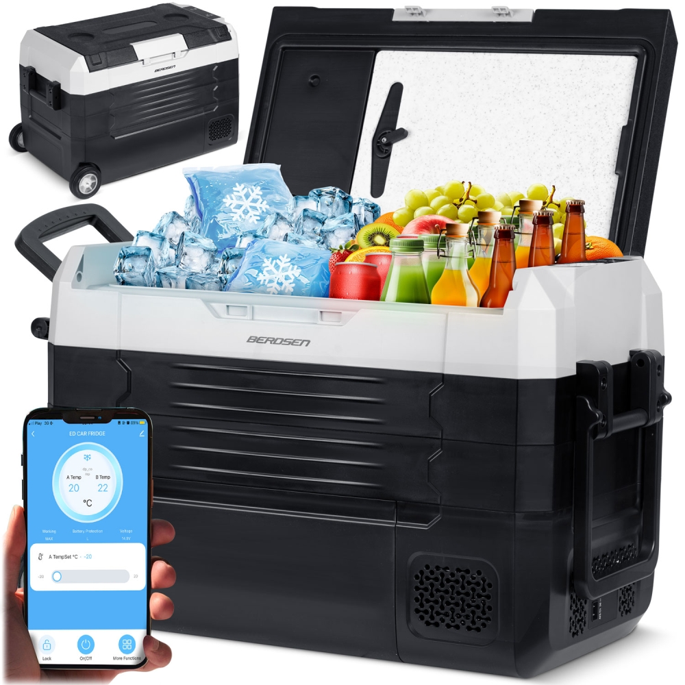 Kompresorinis kelioninis šaldytuvas Icemax 400 Berdsen 40 litrų, juodas/pilkas-Namai, laisvalaikis, turizmas, Turizmas-e-vaikas