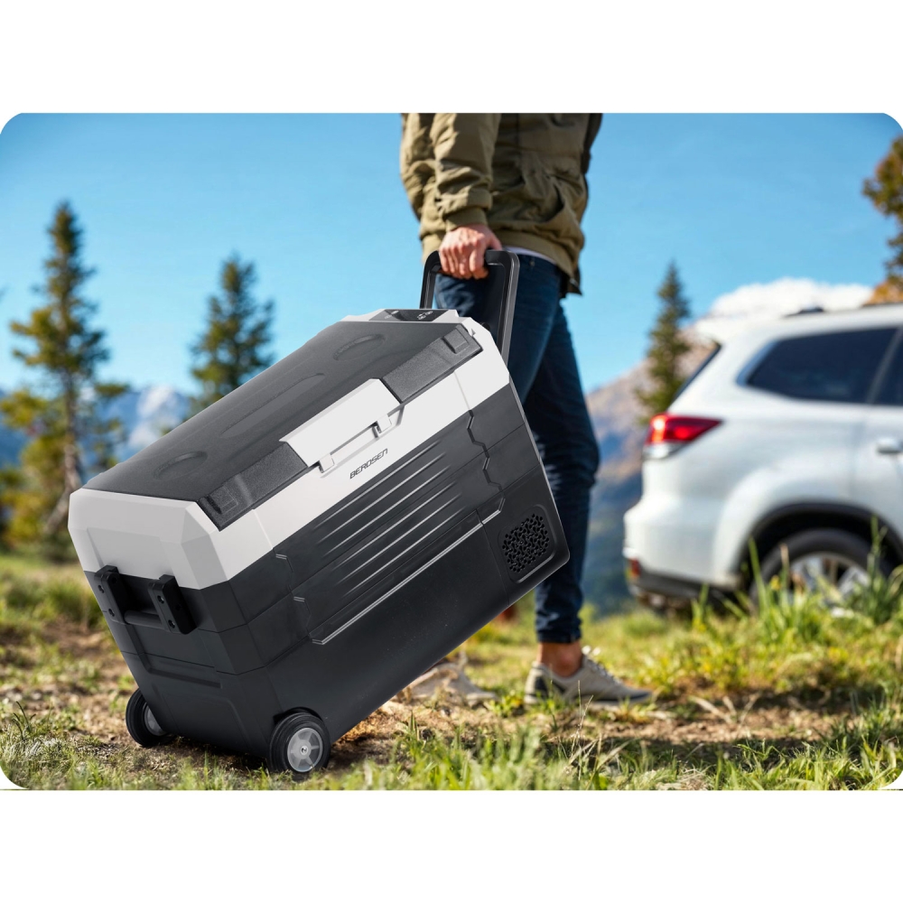 Kompresorinis kelioninis šaldytuvas Icemax 400 Berdsen 40 litrų, juodas/pilkas-Namai, laisvalaikis, turizmas, Turizmas-e-vaikas