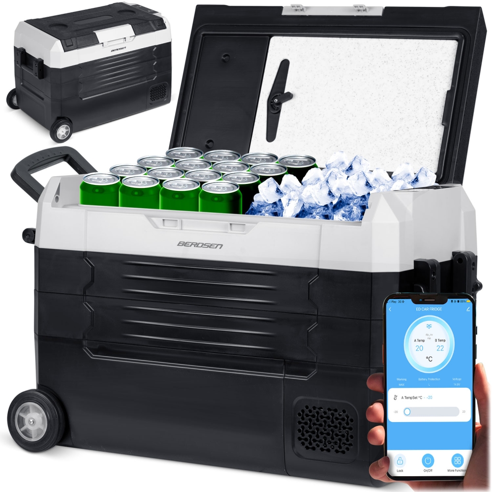 Kompresorinis kelioninis šaldytuvas Icemax 400 Berdsen 40 litrų, juodas/pilkas-Namai, laisvalaikis, turizmas, Turizmas-e-vaikas