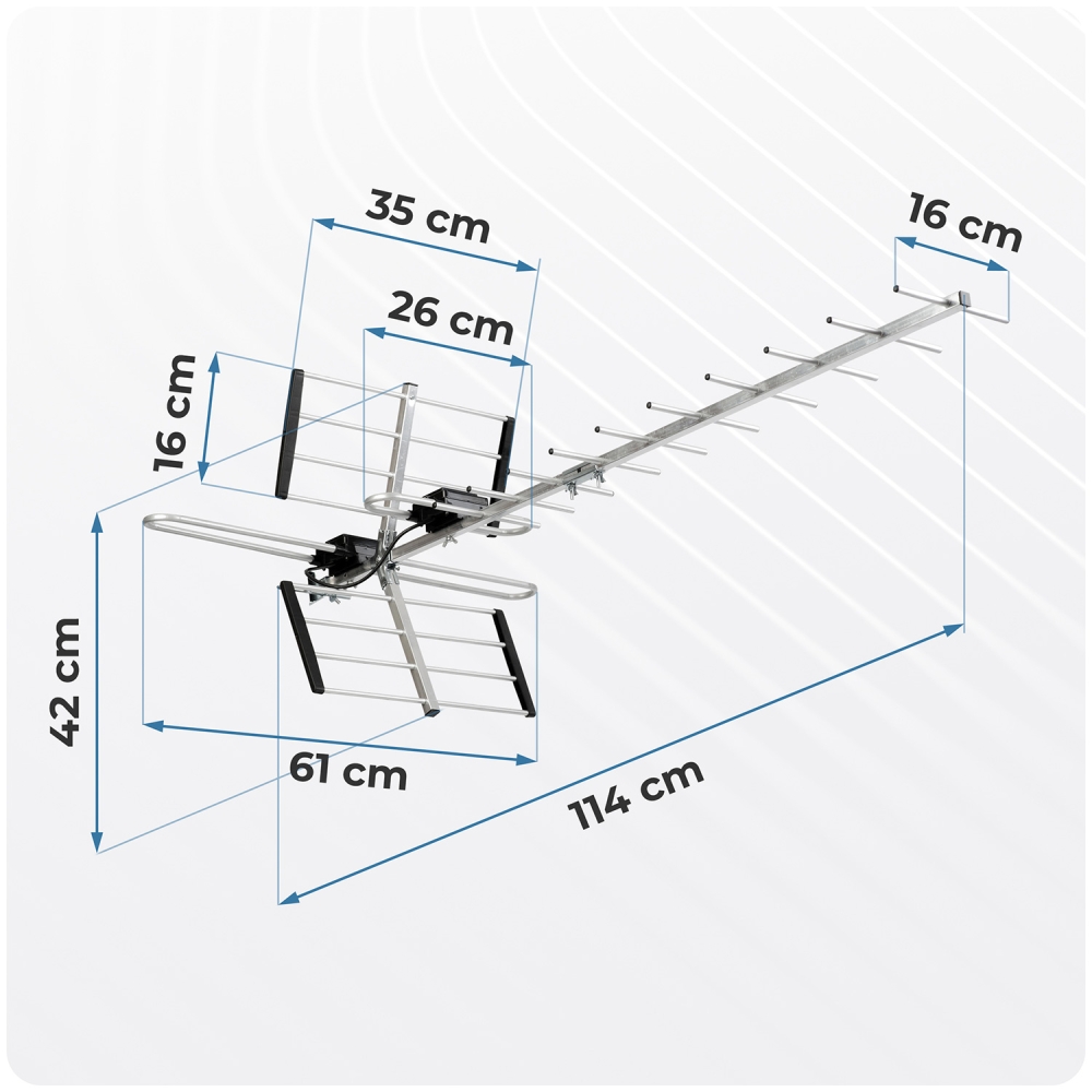 Lauko kryptinė TV antena ultra HD 4K Berdsen BD-951-Namai, laisvalaikis, turizmas, Namų apyvokos prekės-e-vaikas