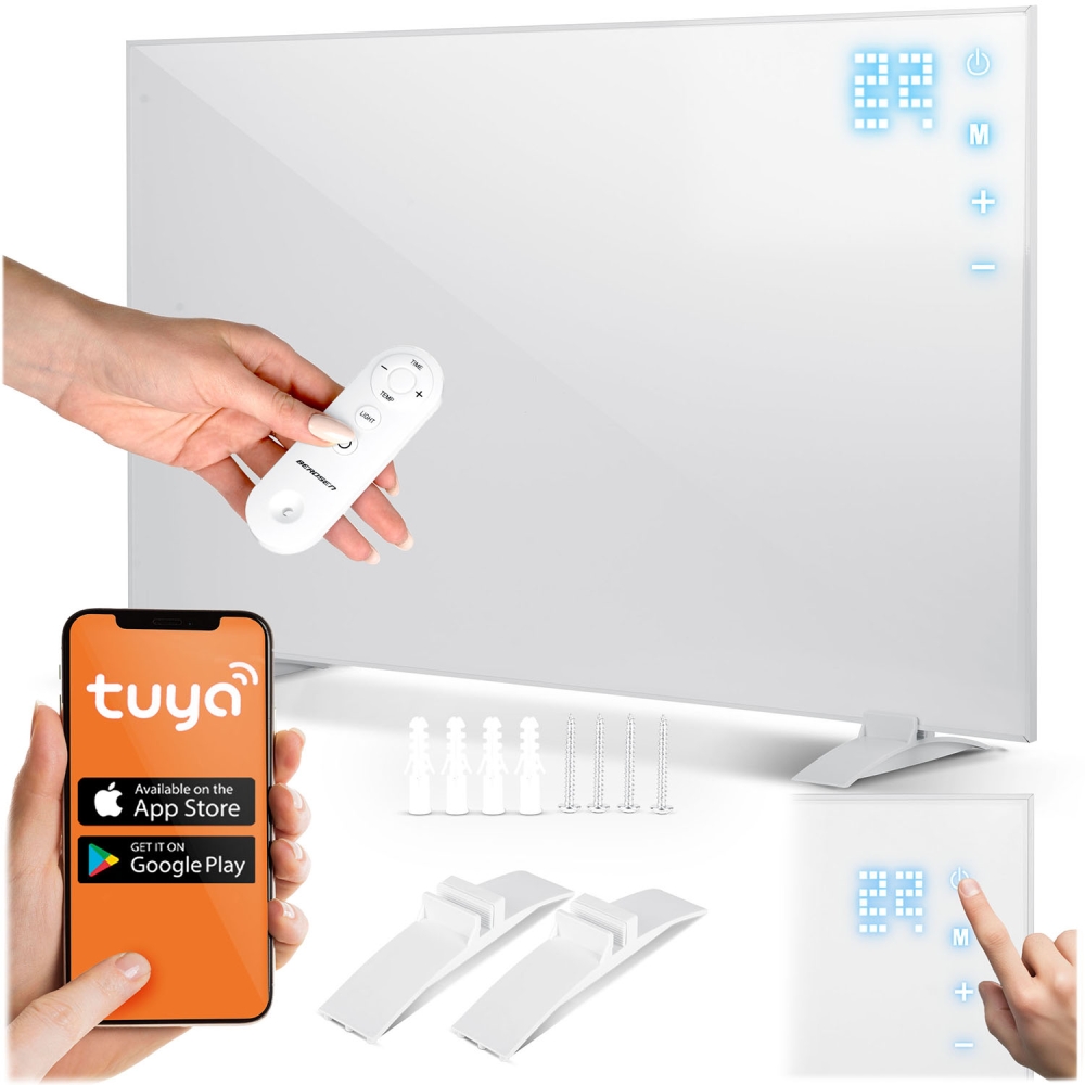 Infraraudonųjų spindulių šildytuvas 600 W Berdsen BD-981 nuotolinio valdymo WiFi programa-Namai, laisvalaikis, turizmas, Namų ap