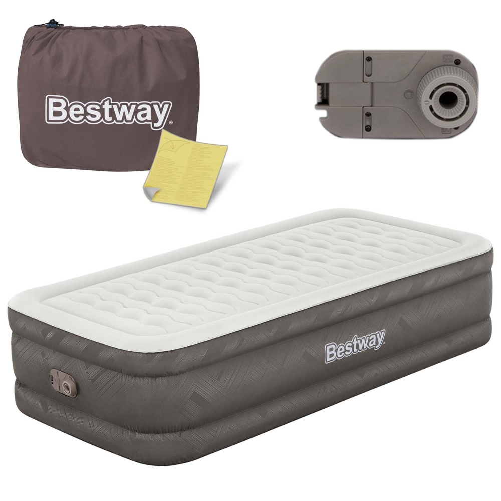 Pripučiamas čiužinys 191x97x46 cm su įmontuota elektrine pompa Bestway 69048-Namai, laisvalaikis, turizmas, Pripučiami čiužiniai