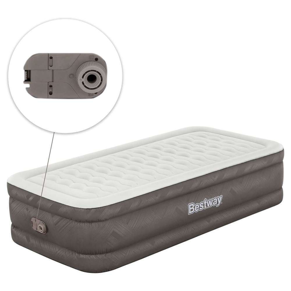 Pripučiamas čiužinys 191x97x46 cm su įmontuota elektrine pompa Bestway 69048-Namai, laisvalaikis, turizmas, Pripučiami čiužiniai