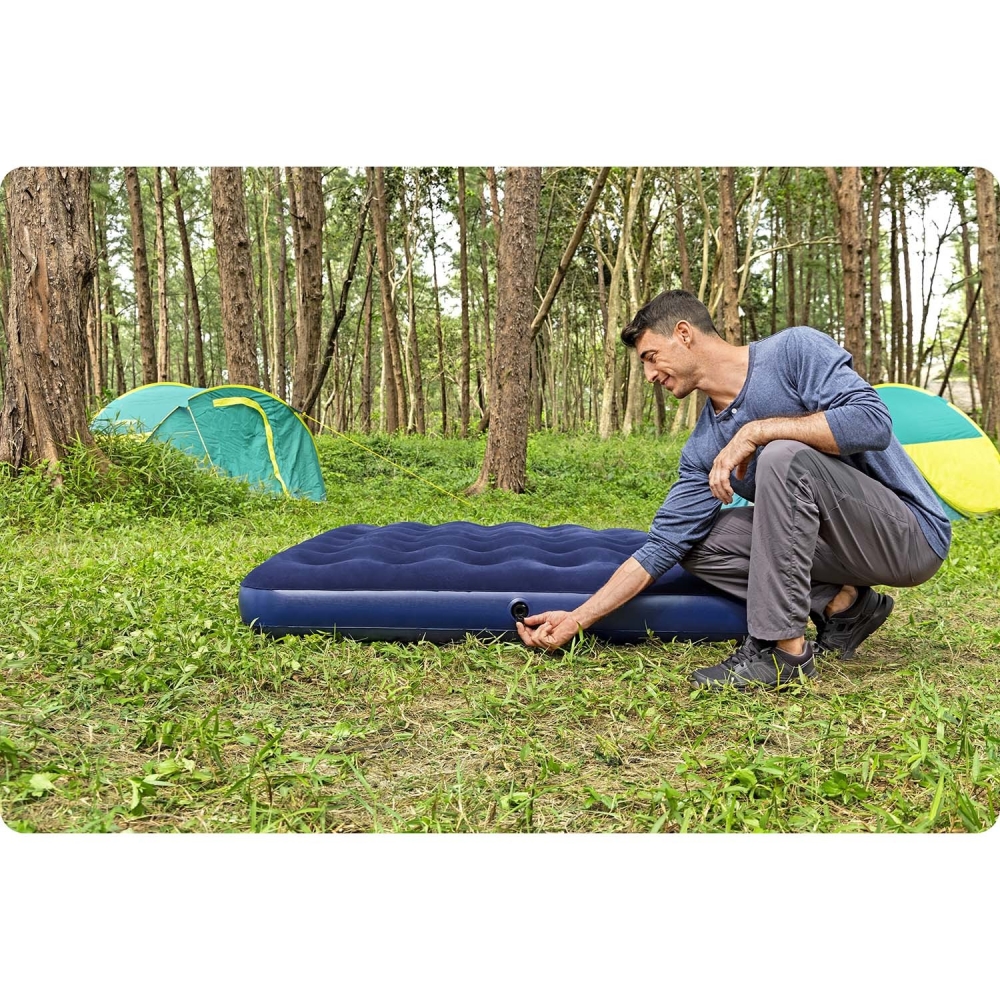 Pripučiamas čiužinys 203x152x22 cm su pompa Bestway 67003-Namai, laisvalaikis, turizmas, Pripučiami čiužiniai ir baldai-e-vaikas