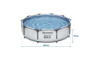 Sodo rėminis baseinas 305 x 76 cm 17in1 Bestway 56408-Baseinai, Karkasiniai baseinai-e-vaikas